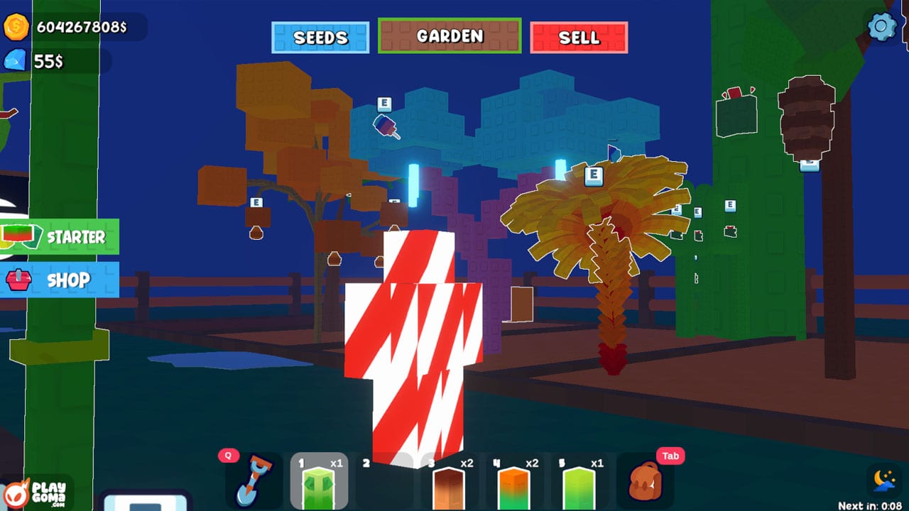 Grow a Garden 3D — watering plants and watching them grow